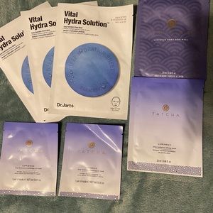 Tatcha and Dr Jart Face Sheet bundle